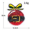 Christmas Sequins Embroidered Cloth Sticker Santa Snowman Holiday Decoration Badge Patch Christmas Tree Gift Snowflake