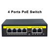 48V POE коммутатор 100 Мбит/с Ethernet с 4 портами Wi-Fi, умный IP-коммутатор, инжектор RJ45 для IP-камер, видеонаблюдения