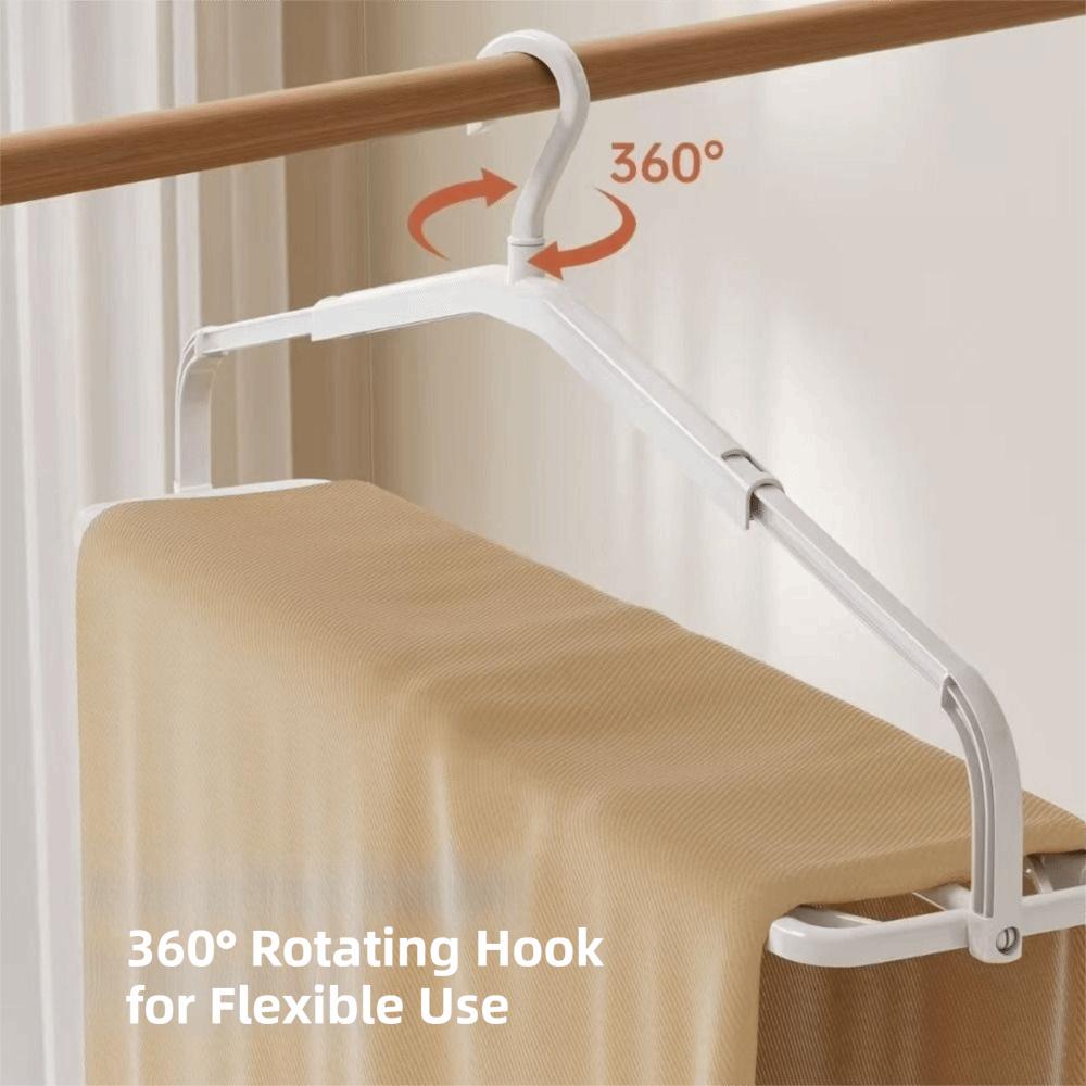 Multi-functional Quick Dry Hanger Windproof Clothes Drying Rack Foldable Clothes Hanger Wet/Dry