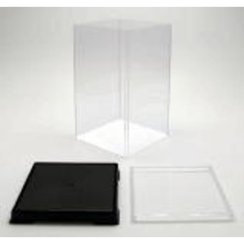 Octagon Figure Case, 15cm W X 15cm D X 20cm H, Clear Plastic