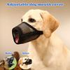 Dog Muzzle Adjustable Soft Mesh Dog Muzzle Breathable Anti-Biting Barking Chewing Dog Mouth Guard for Large Dogs