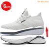 Elevator Shoes Men Sneakers Height Increasing Casual Sport Shoes Heightening Shoes Taller Shoes Increase Insole 6Cm