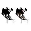 Ghost Garden Stake Metal Ghost Silhouette Ornament Halloween Gothic Yard
