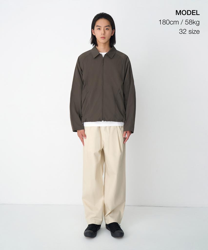 MUSINSA STANDARD Cotton Loose Tapered Elastic Waist Pants [Cream]