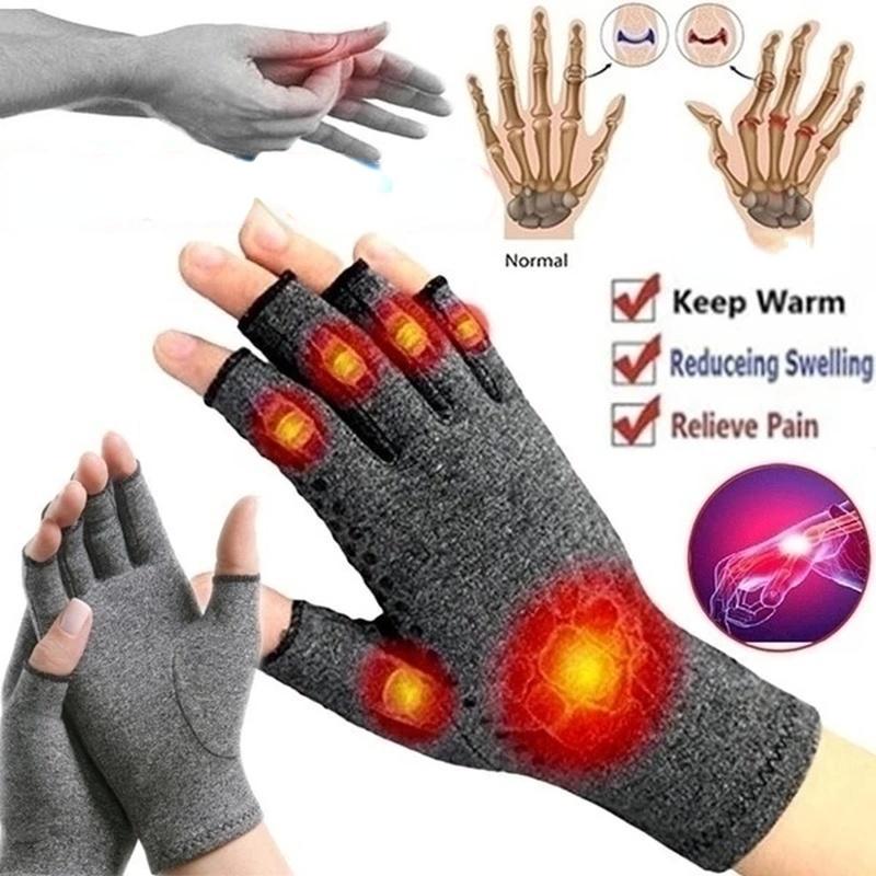 Компрессионные перчатки Raynauds без пальцев для лечения артрита, поддержка боли, размеры SML