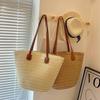 Casual Straw Shoulder Bag Summer Beach Large Capacity Tote Bag Ladies Travel Commuting Bag For Women Gifts