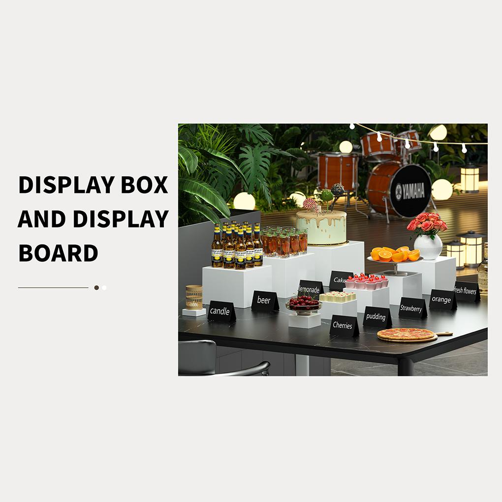 White Acrylic Food Display Stand For Weddings And Special Occaons Cake Stand Fittings Food Risers