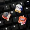 Фигурка One Piece Трафальгар Д. Закон о воде Эдвард Ньюгейт DIY Колпачок для клавиш Милый Мультяшный Крест Механическая Клавиатура ESC Базовый Колпачок для Клавиш Подарок