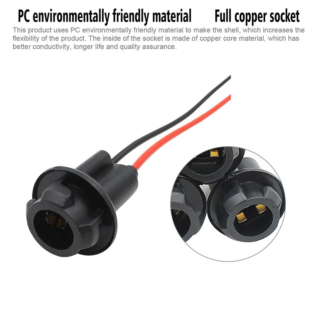 10 шт. T10 автомобильный разъем удлинитель для светодиодного клина база света