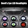 3 Inch Car Devil Eyes Lens Lights Dynamic Demon Headlight Assembly With Remote Control Car Retrofit Kits Auto Accessories