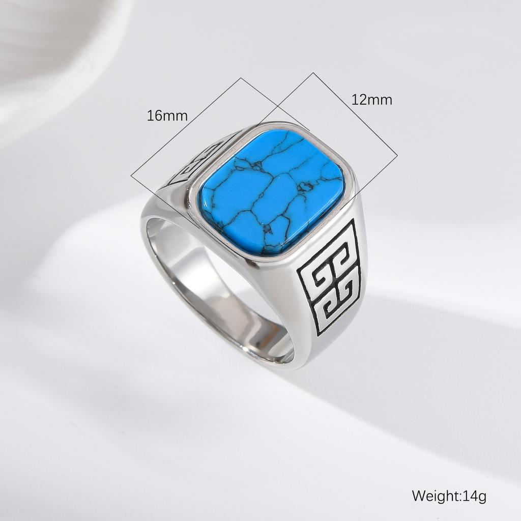 A3485 Мужские высококачественные кольца для часов из нержавеющей стали 316L с ониксом, классический трендовый ювелирный продукт