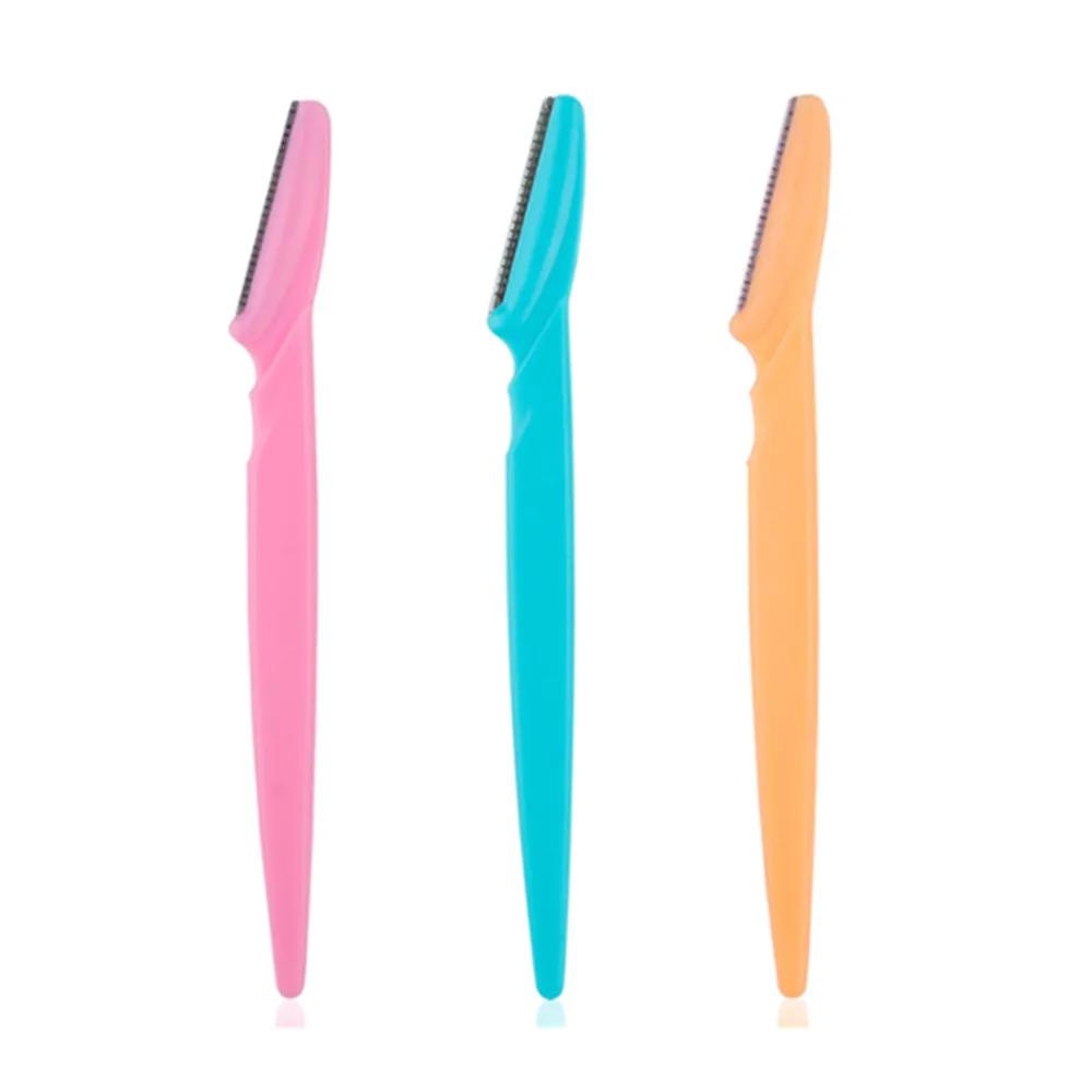 3/10 шт. бритва для бровей, триммер для бровей, женская бритва для удаления волос на лице, лезвия для бровей, косметические инструменты для макияжа