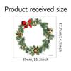 Santa Claus Christmas Wreath Window Wall Sticker