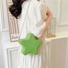 Fashion Jelly Bags PVC Women Shoulder Bags New Five Pointed Star Chain Bag Leisure Versatile Solid Color Commuter Crossbody Bags