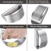 Модернизированный пресс для чеснока из нержавеющей стали, ручная чесночная дробилка, чесночная нарезка, фарш, кухонные гаджеты