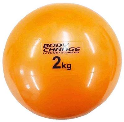 BODY CHANGE Тонарный мяч 2 кг STB-02 / Пилатес, Йога, Фитнес, Ходьба, Диета, Тренировка кора, Реабилитация с гантелями, 2 кг