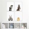 Towoto детский принт с животными, скандинавский постер, минималистичный холст, картина, сафари, детская настенная живопись, детские украшения для детской комнаты, фотографии без рамки