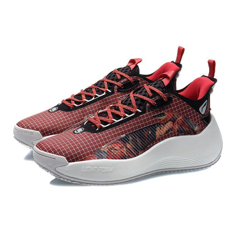 Баскетбольные кроссовки Li Ning Badfive 1 из искусственной кожи, амортизирующие, нескользящие, износостойкие, дышащие, легкие, с низким верхом AGBR001-2