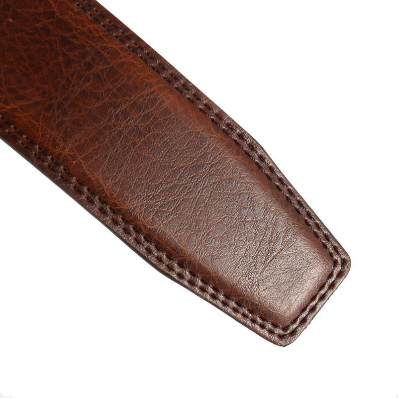 Men's Belt, Strip Automatic Buckle Belt, Body Cowhide Headless Men's Belt, Belt Strip Without Lead LY122