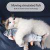 Игрушка для кошек Flopping Fish с кошачьей мятой Интерактивная автоматическая игрушка Floppy Carp Kitten Kicker, электрическая реалистичная плюшевая качающаяся рыба для домашних кошек и собак