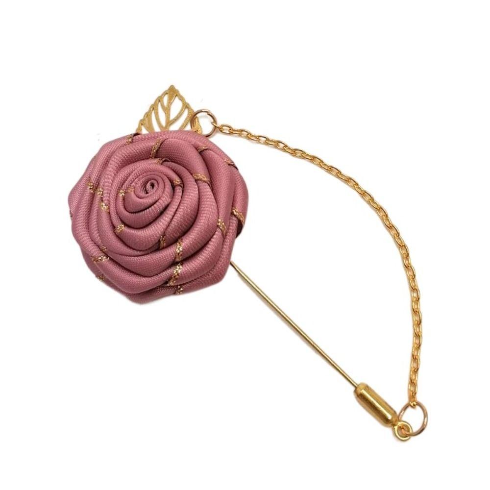 Аксессуары Цветной лист лацкан украшение роза воротник игла мужской корсаж ткань цветочный значок