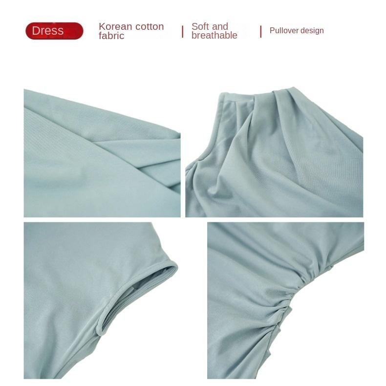 GMXIA Летнее нежное темпераментное однотонное утягивающее платье с рыбьим хвостом, французская юбка на бедрах