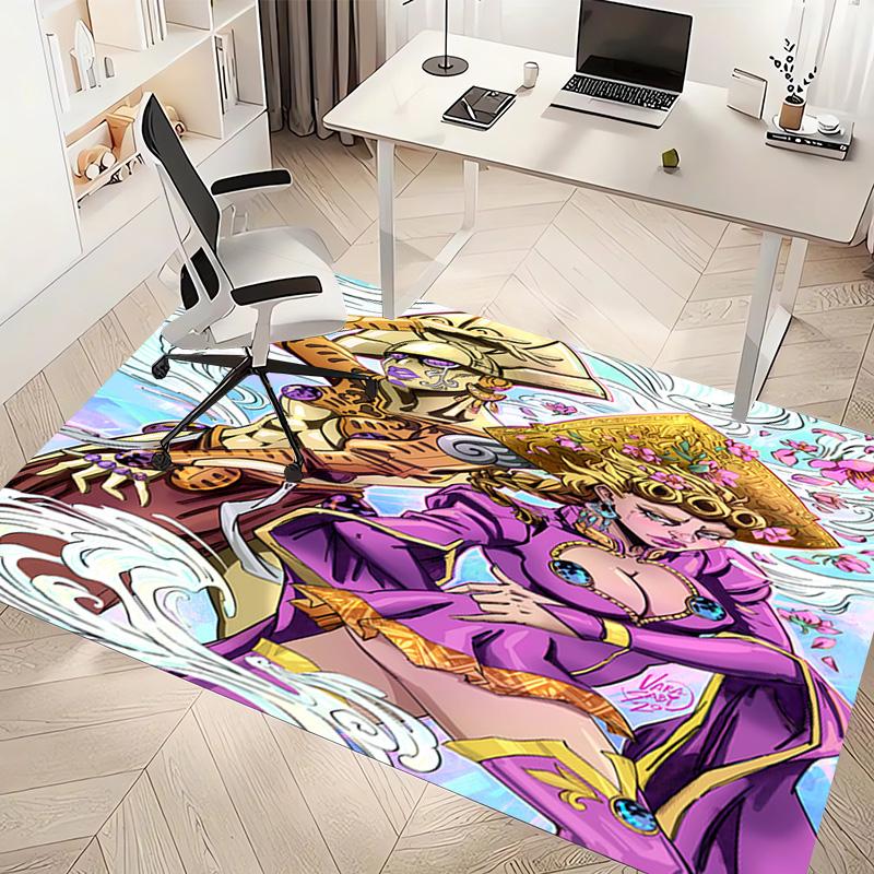 1pc JoJo's Bizarre Adventure1 Print Area Rug - Soft, Washable Non-Slip Indoor Mat, Living Room, Home Office Decorative Rug,Office Decorative