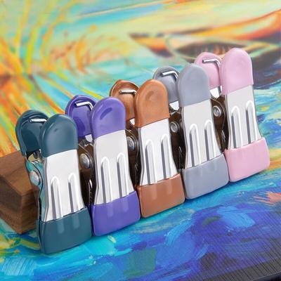 10 шт. Прищепки из нержавеющей стали с крючками-вешалками без следов, прищепки для одежды, зажимы для подвешивания носков, держатель для простыни для дома, шкафа