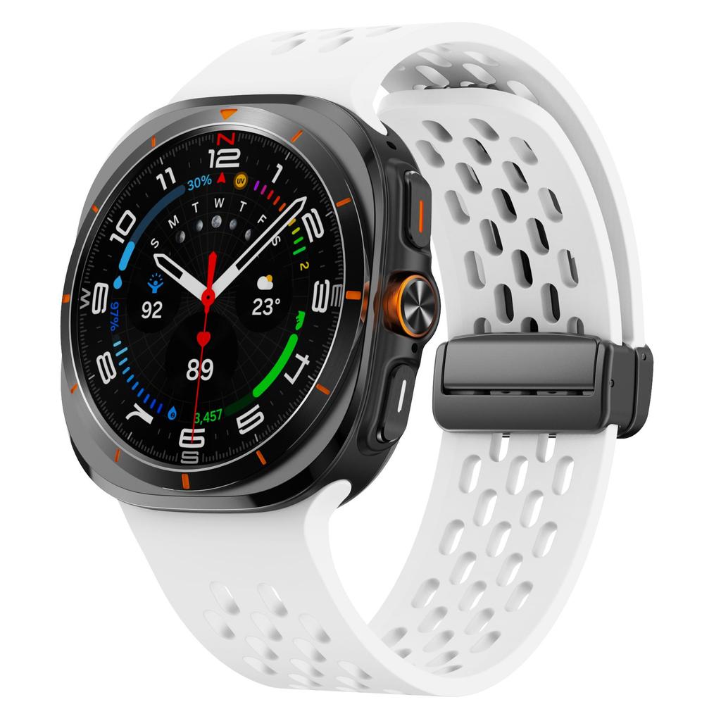 Магнитный ремешок для Samsung Galaxy Watch Ultra 47 мм аксессуары Дышащий силиконовый ремень Браслет galaxy watch 7 ultra ремешок 47 мм