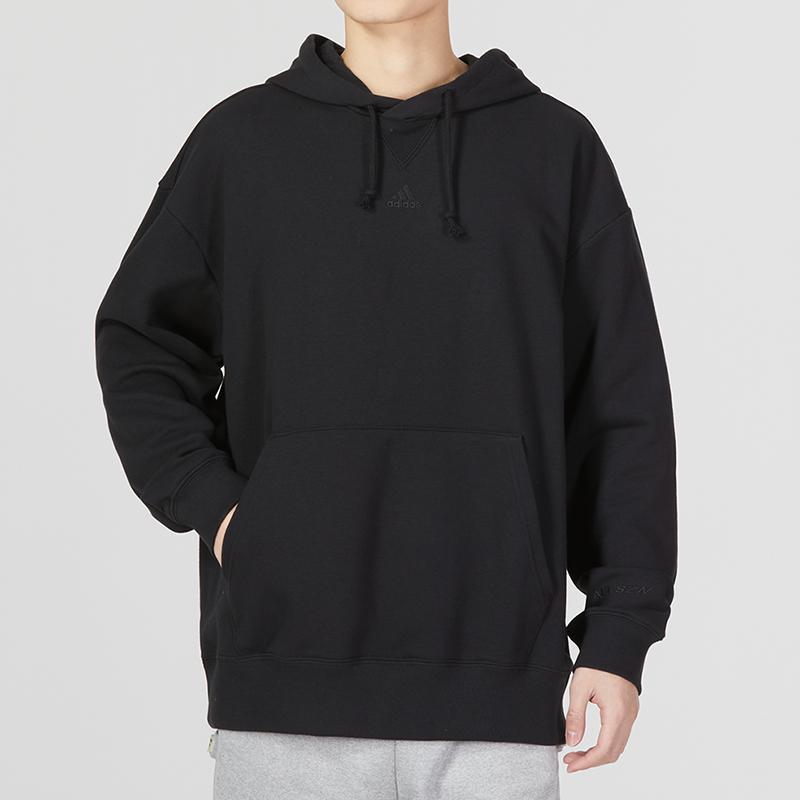 Adidas All Szn French Terry Hoodie Black Men Streetwear IC9758