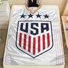 USA football Printed Flannel Blanket, soft throw for bedroom sofa, washable,soccer fan merchandise, great gift.