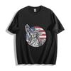 Liberty Statue T-Shirt - Patriotic USA Flag Design Unisex Tee