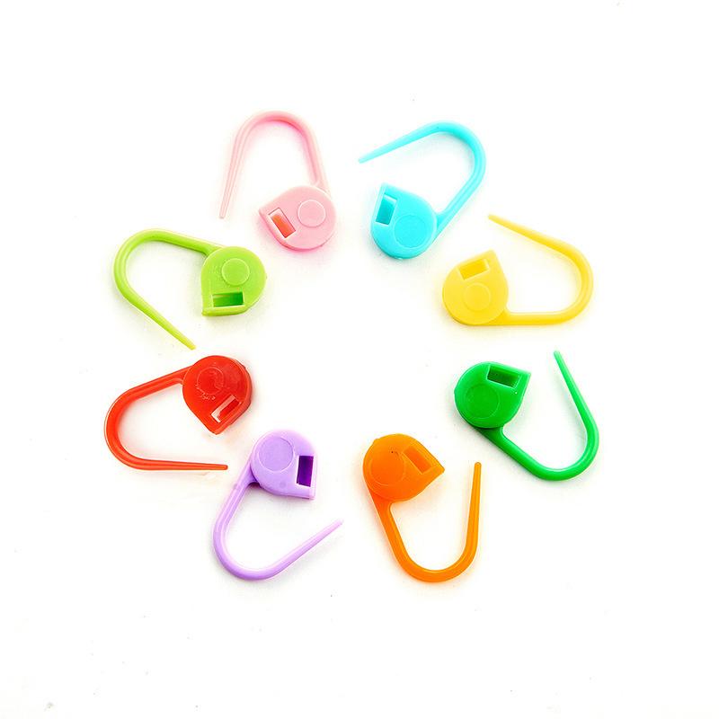 100 шт. Разноцветные пластиковые маркеры для петель для вязания крючком с маленьким крючком