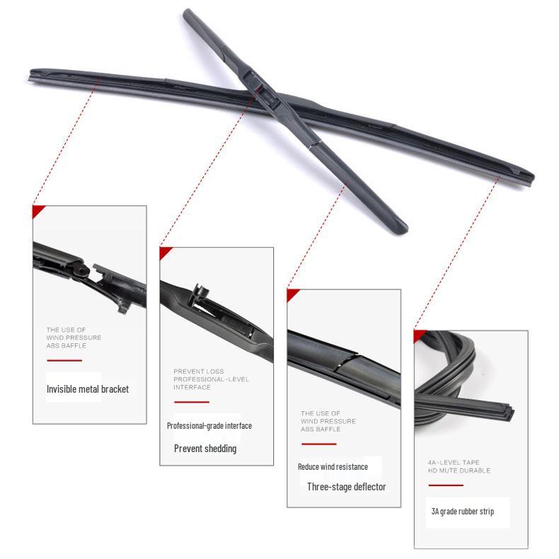 Lifan X60/X50 Wiper Blades 320/330 Three-Section & 530/620/630/720 Boneless Wipers
