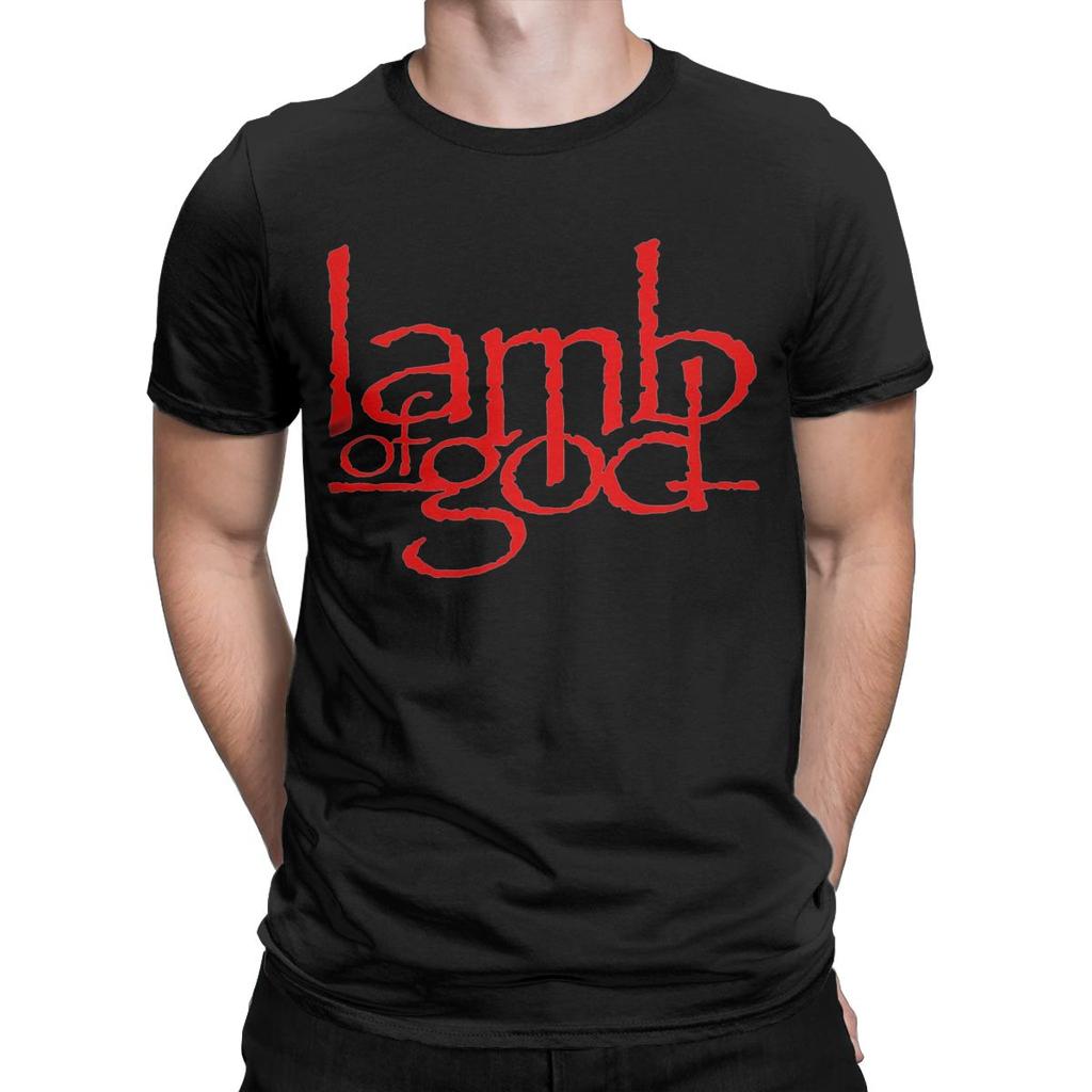Футболка Lamb Of God для мужчин из чистого хлопка, забавные футболки с круглым вырезом, топы с коротким рукавом, новое поступление