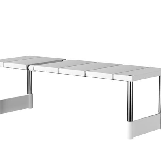 Органайзер для раковины. Расширяемая сверхпрочная металлическая полка. Прочная несущая одно-/двухслойная выдвижная полка для ванной комнаты.