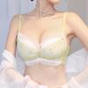 Сексуальный бюстгальтер пуш-ап, бесшовный кружевной бюстгальтер для женщин, беспроводной бюстгальтер с тонкой чашкой, женское нижнее белье, интимное белье, чашка 32-38AB
