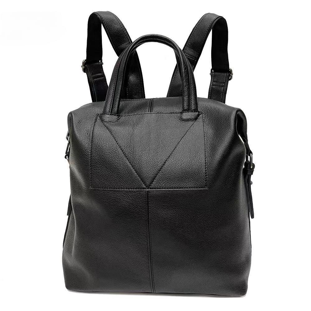 Рюкзак из коровьей кожи для мужчин и женщин, новая корейская версия рюкзака, минималистичная кожаная дорожная сумка