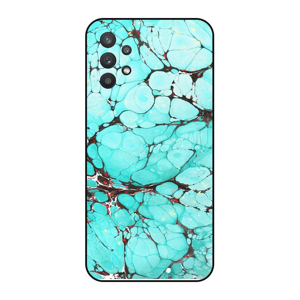 Galaxy A32 5G 6,5 дюйма с текстурированной мраморной прожилкой; Черный Prime Довольно водонепроницаемый мягкий чехол для мужского мобильного чехла Galaxy A32 4G