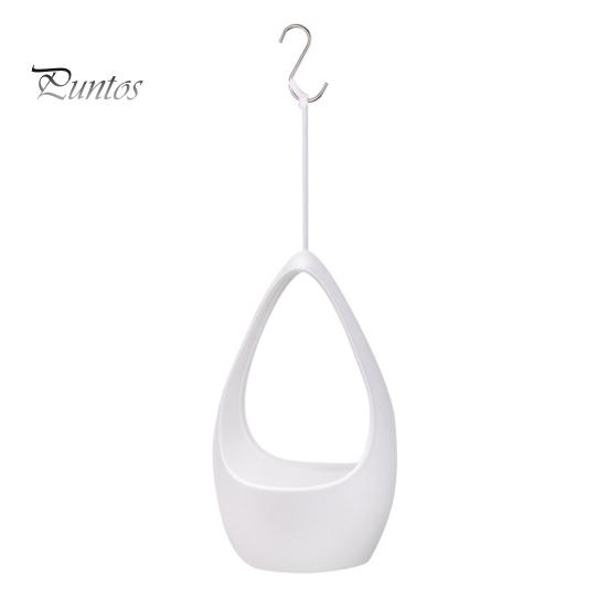 Подвесной цветочный горшок в форме капли с дренажным отверстием, подвесная корзина для растений с металлическим крючком для внутреннего и наружного декора сада