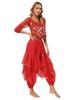 Женский комплект для танца живота, индийский Болливуд, арабская принцесса, танцевальная одежда, наряды для фестиваля, косплей, маскарад, вечерние, сценическое выступление