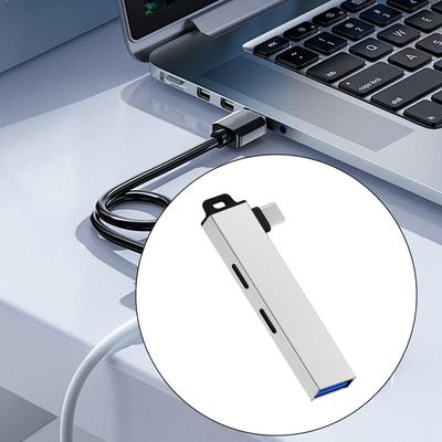 Компактный хаб Type C с 2 портами Type C и USB3.0, адаптер, разветвитель USB C, адаптер USB C для совместимости с ноутбуком и планшетом