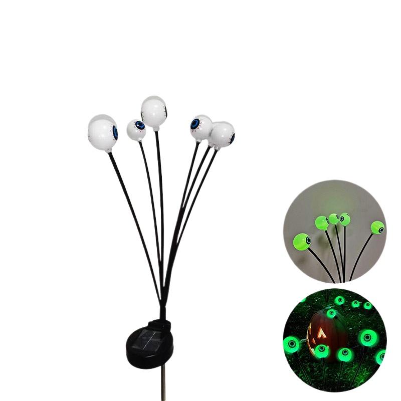 Светодиодные огни для Хэллоуина, 6/8 светодиодных солнечных ламп для сада и газона, уличные страшные декоративные огни для вечеринки на Хэллоуин
