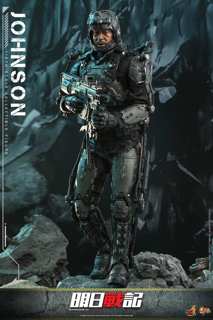 Hot Toys Movie Masterpiece Warriors of Future Johnson 1/6 Scale Collectible Figure MMS668