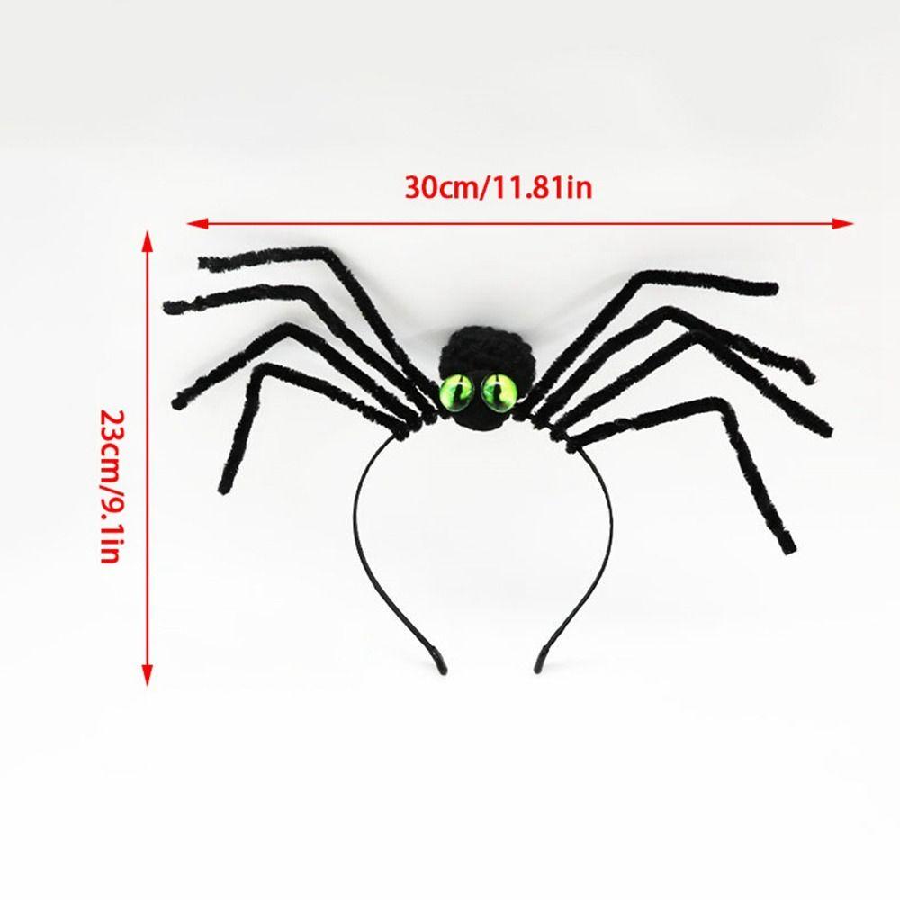 Plush Spider Halloween Headband Headwear Halloween Party Decorations Men