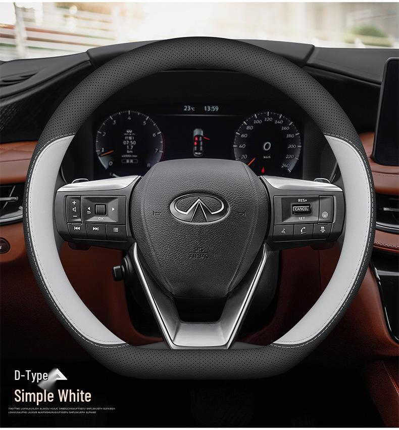 Кожаный чехол на руль Infiniti QX60, QX50, QX80, Q50L, QX55, FXG