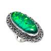 Green Triplet Opal Handmade 925 Sterling Silver Jewelry Ring Size 7 Z8y15