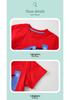 Spring/Summer Cartoon Excavator Short-Sleeve Children's T-shirt, Round Neck, Sizes Small/Medium