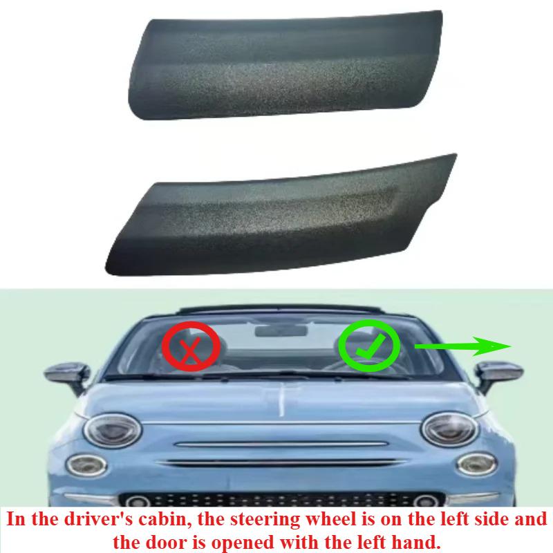 Wiper Scuttle Panel Trim Cover Fits For 12-19 Fiat 500 Abarth 1.4L Left-Hand Drive Wiper Arm Cover Plate 1SE88KX7AA 1UW98KX7AA