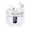 Wireless Earphones, Bluetooth5.3, LED Battery Level Display, with Charging Case, White, for One Ear/both Ears